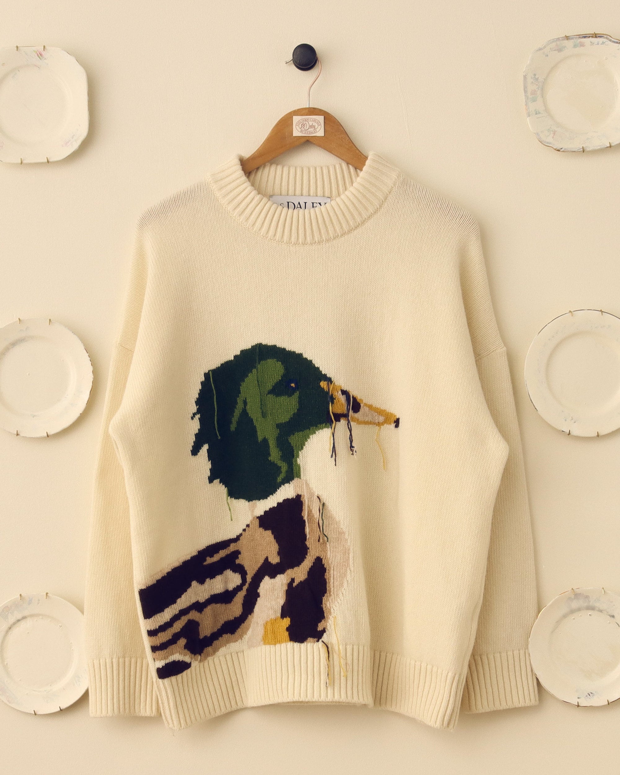Mallard Crewneck Sweater - Ecru