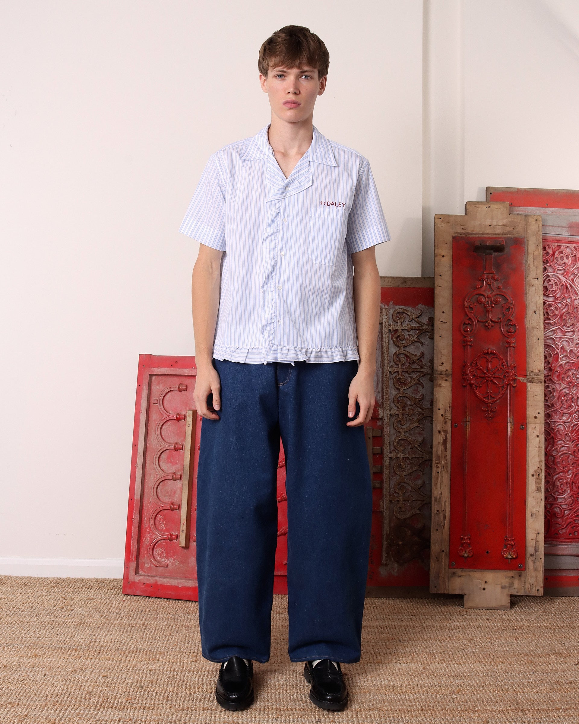 Oxford' Pillowcase Shirt - Blue and White