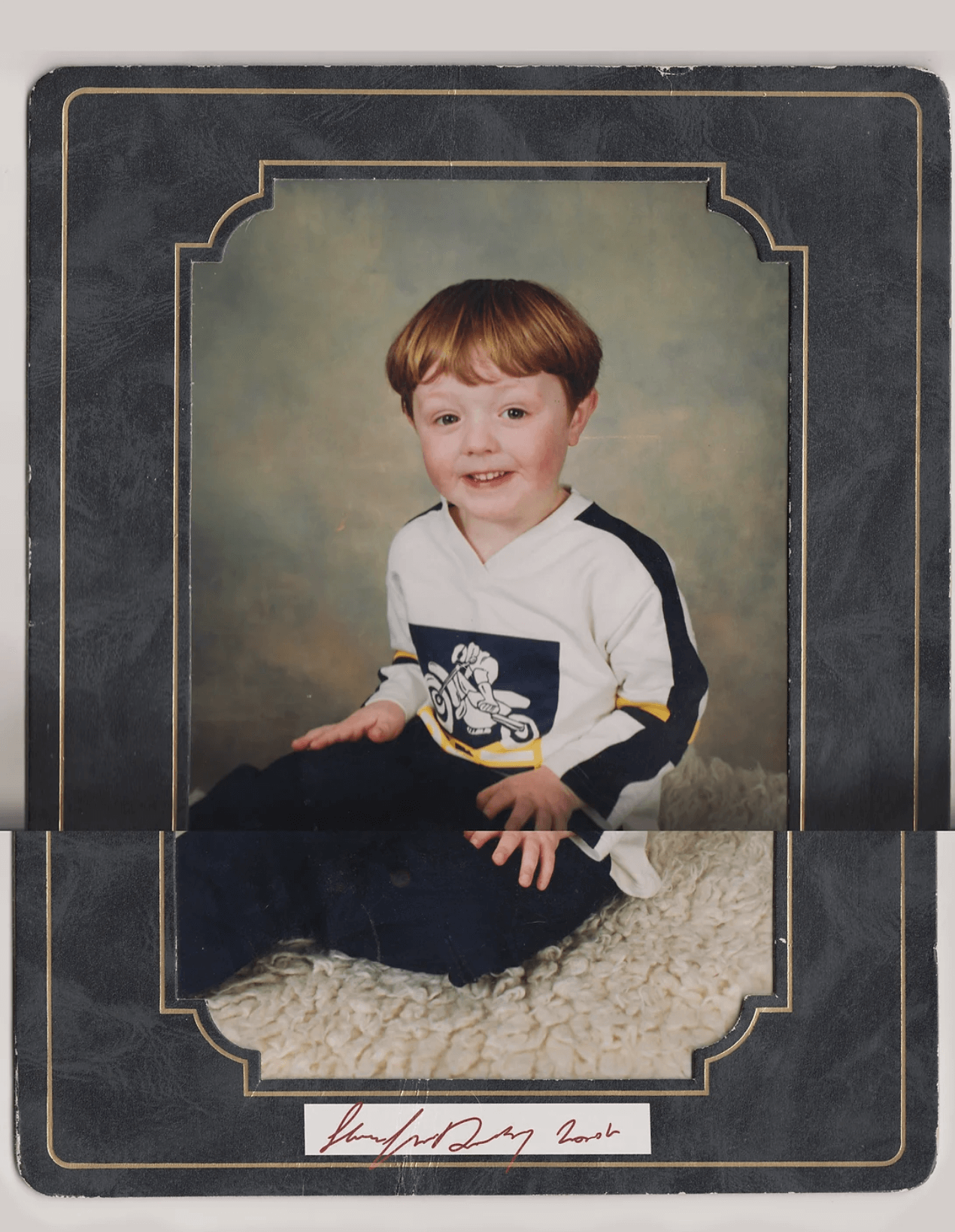 School photo of young Steven Stoke-Daley