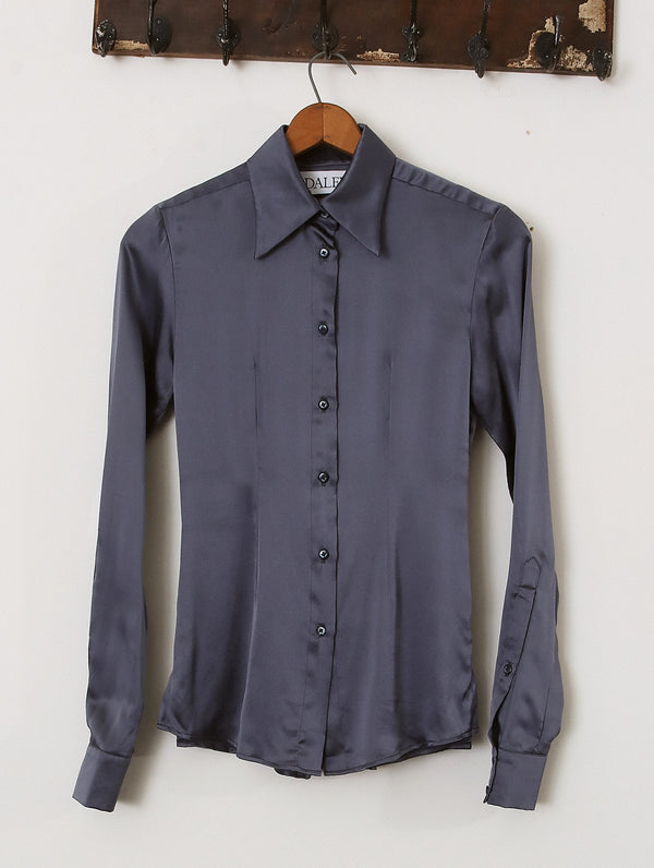 Prussian Blue Slim Fit Shirt - Archival Sale