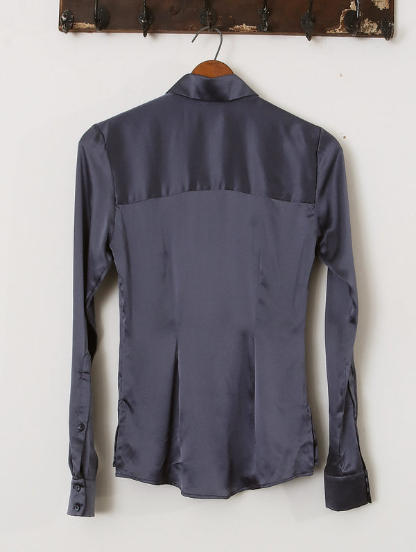 Prussian Blue Slim Fit Shirt - Archival Sale alternate view