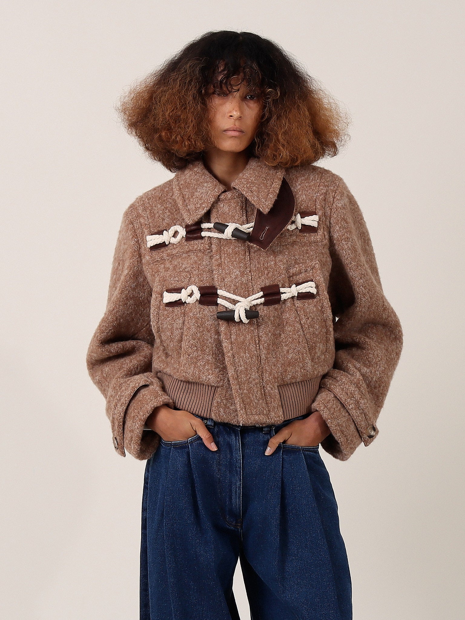 Haven Rope-Fastened Jacket — Heathered Brown