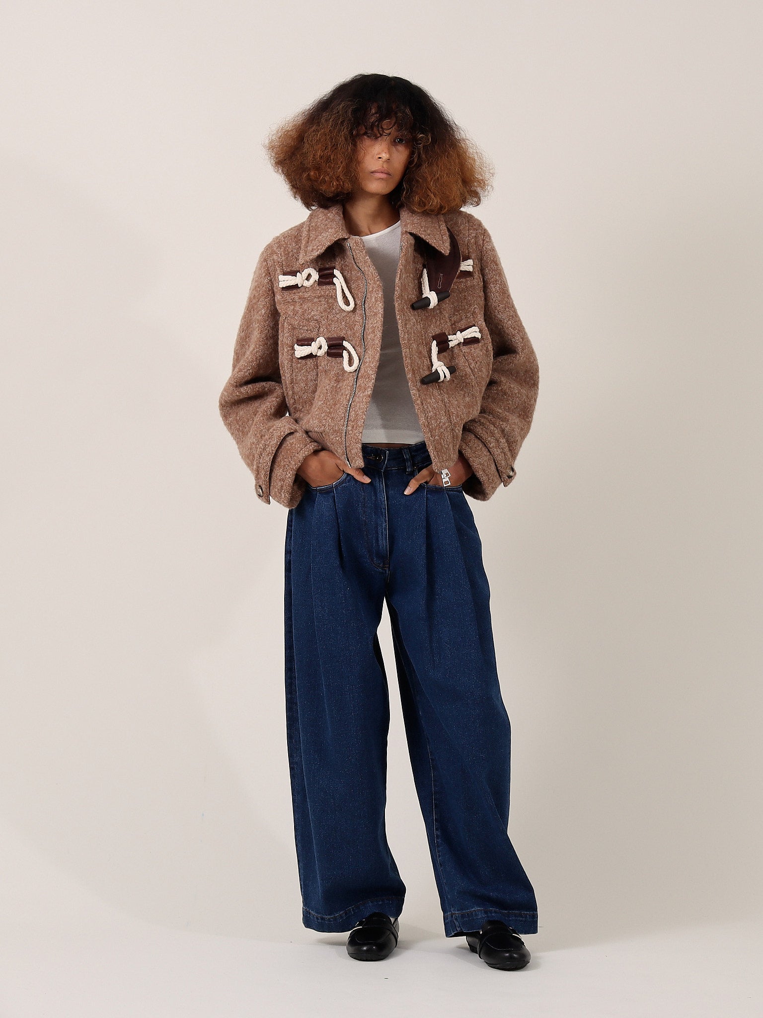 Haven Rope-Fastened Jacket — Heathered Brown