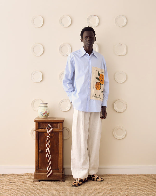 Marigold' Long Sleeve Shirt - Blue alternate view