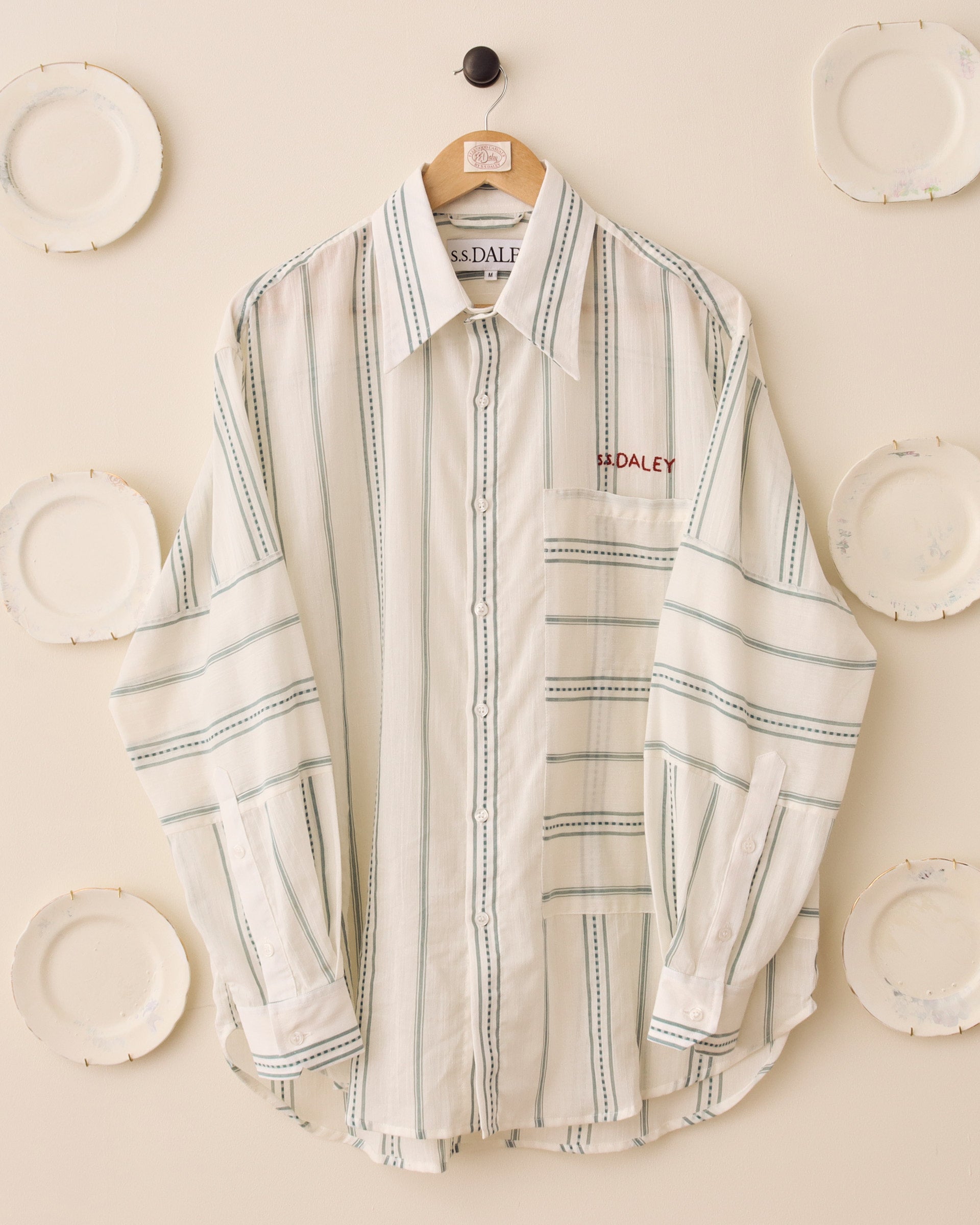 'Jupp' Long Sleeve Shirt - Blue/White