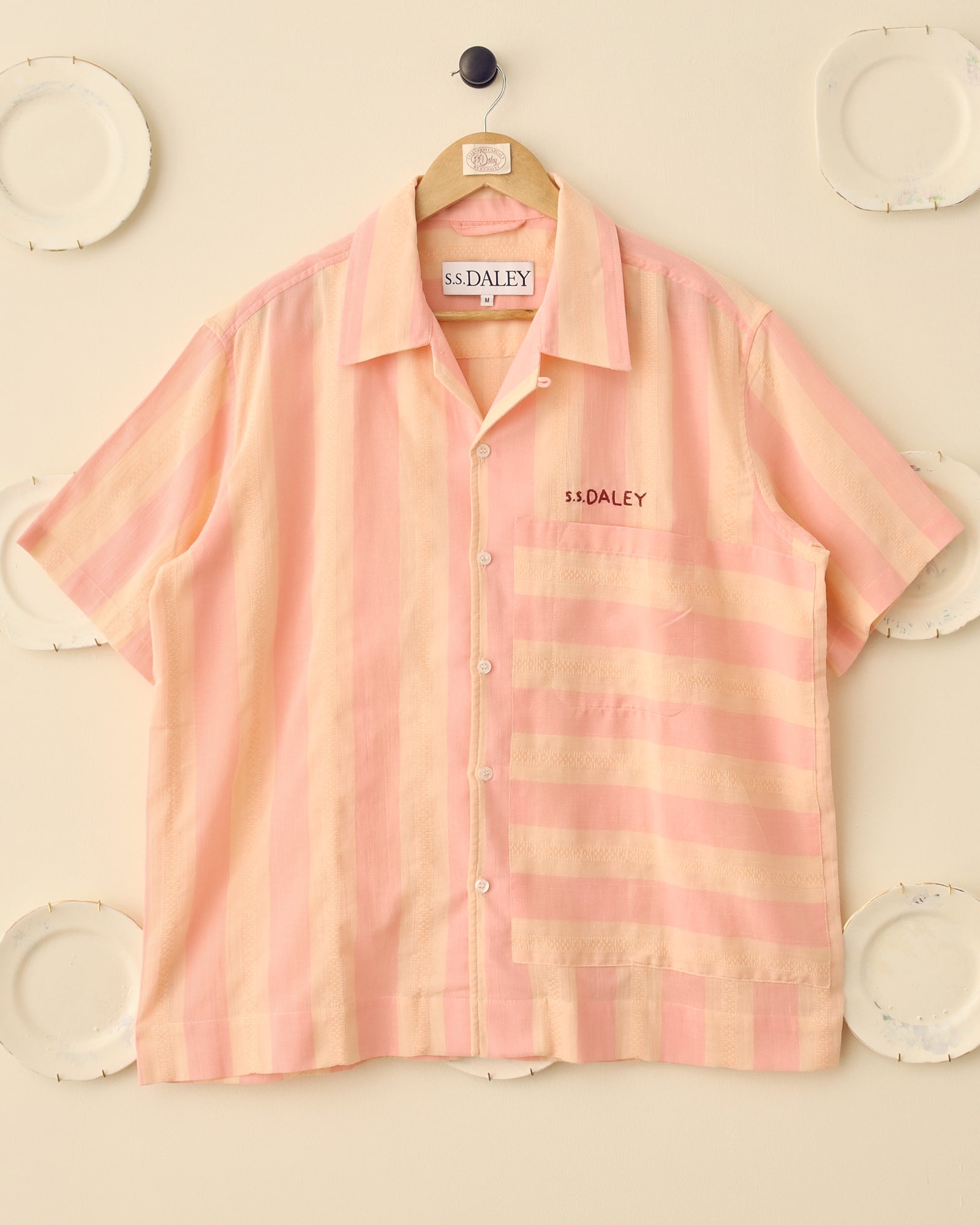 'Turing' Short Sleeve Shirt - Pink/Orange