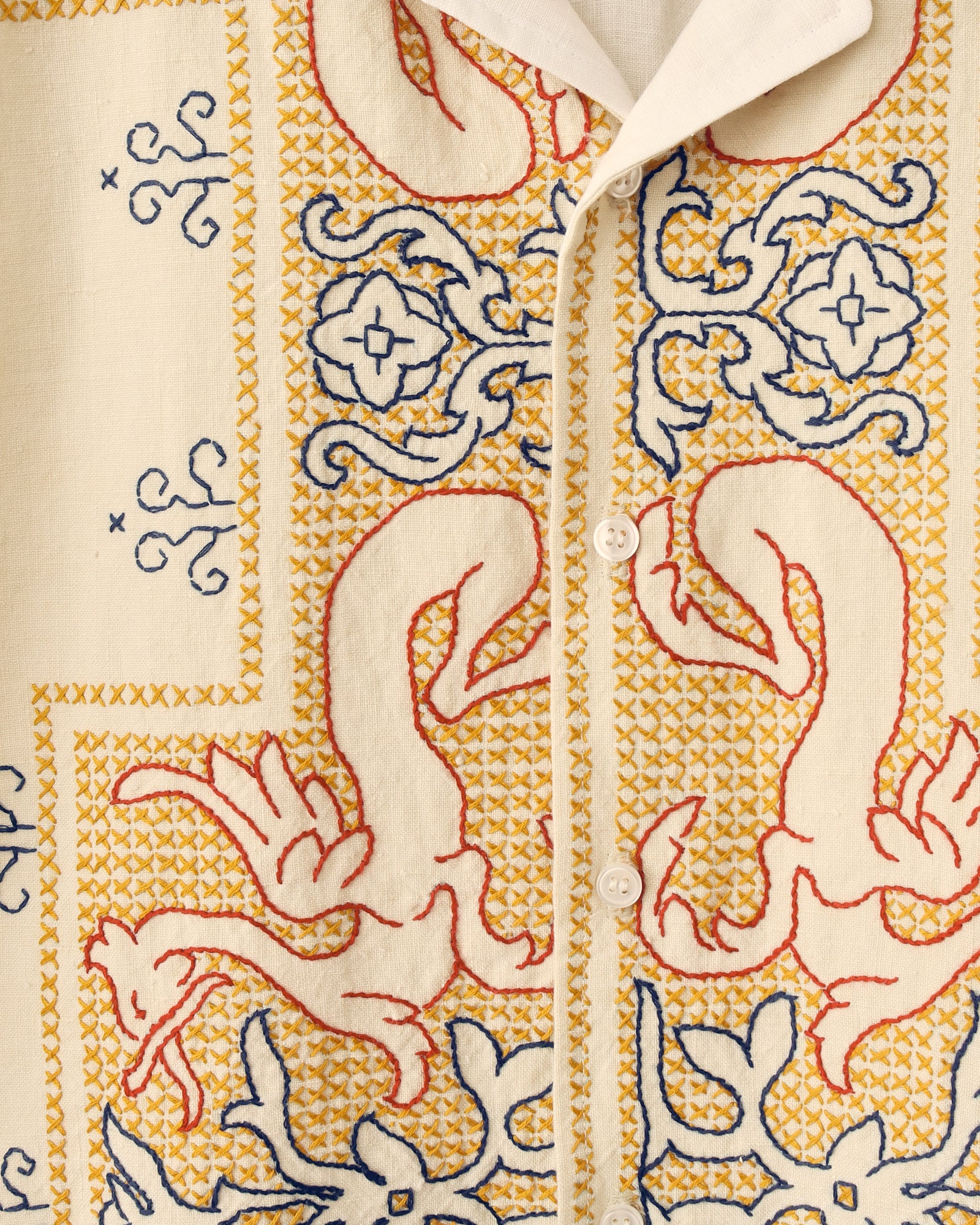 Orange Label: Tablecloth - Heraldic Embroidery