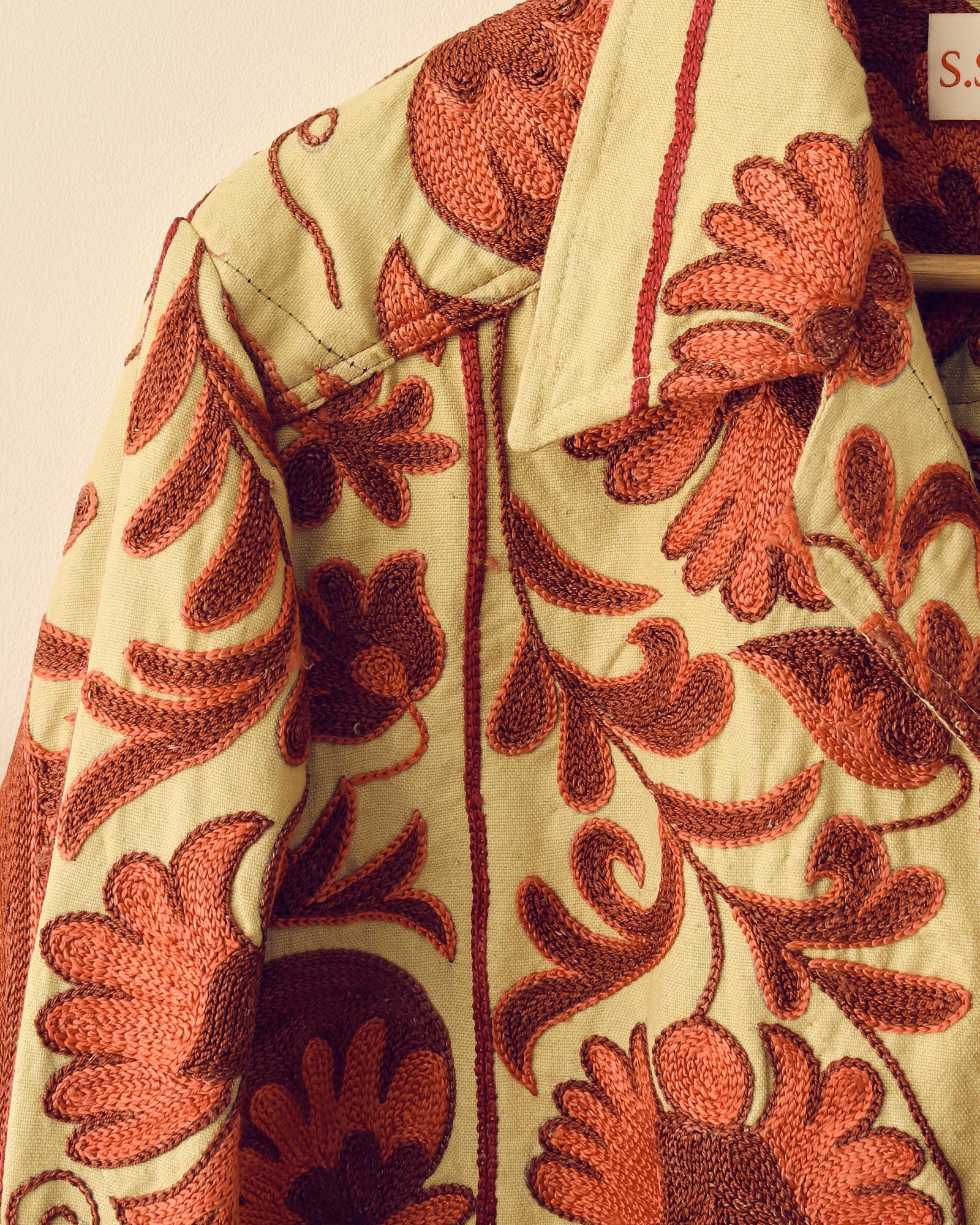 Orange Label: Vintage Fabric - Embroidered Tapestry