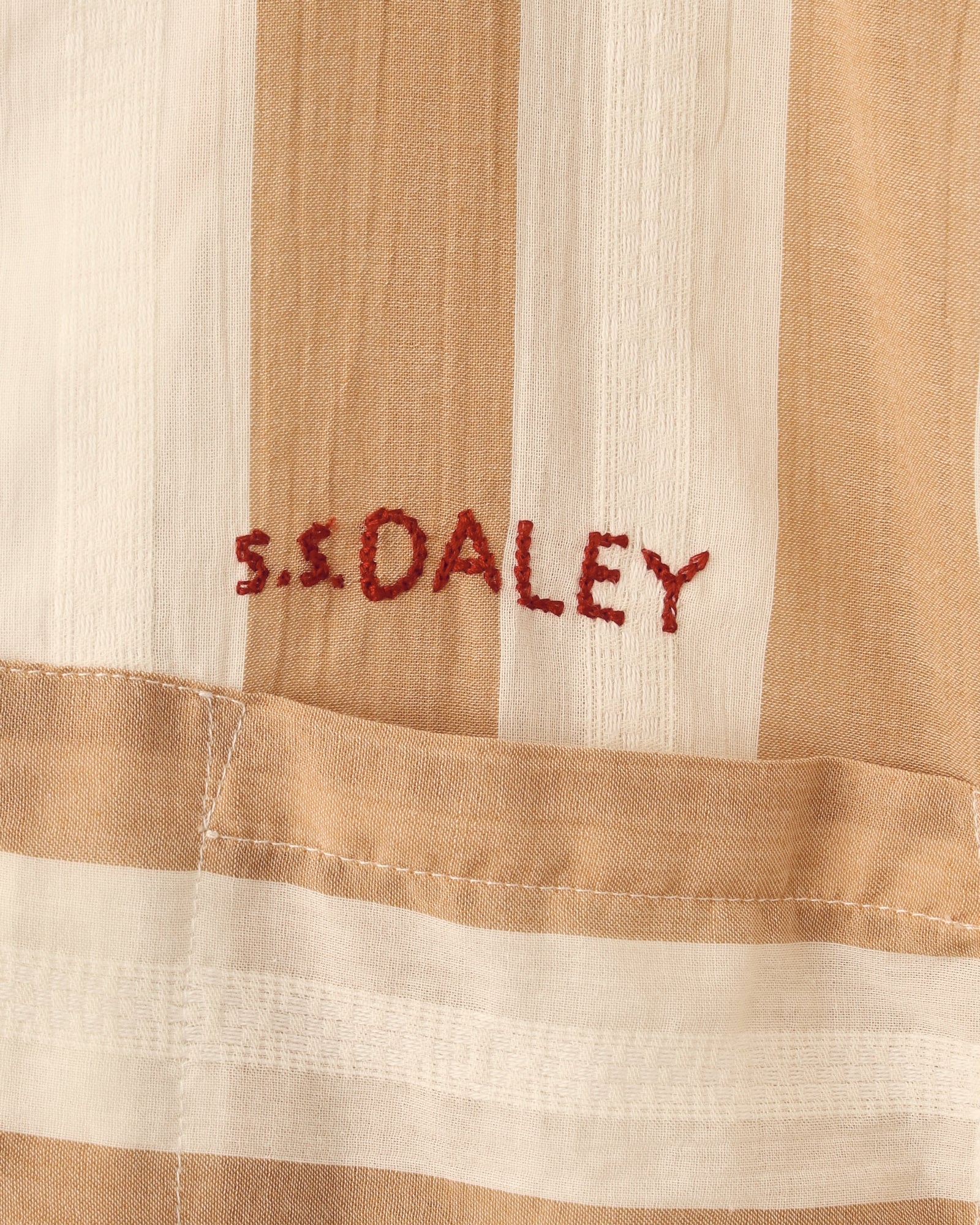 Turing' Short Sleeve Shirt - Sand/White — S.S.DALEY
