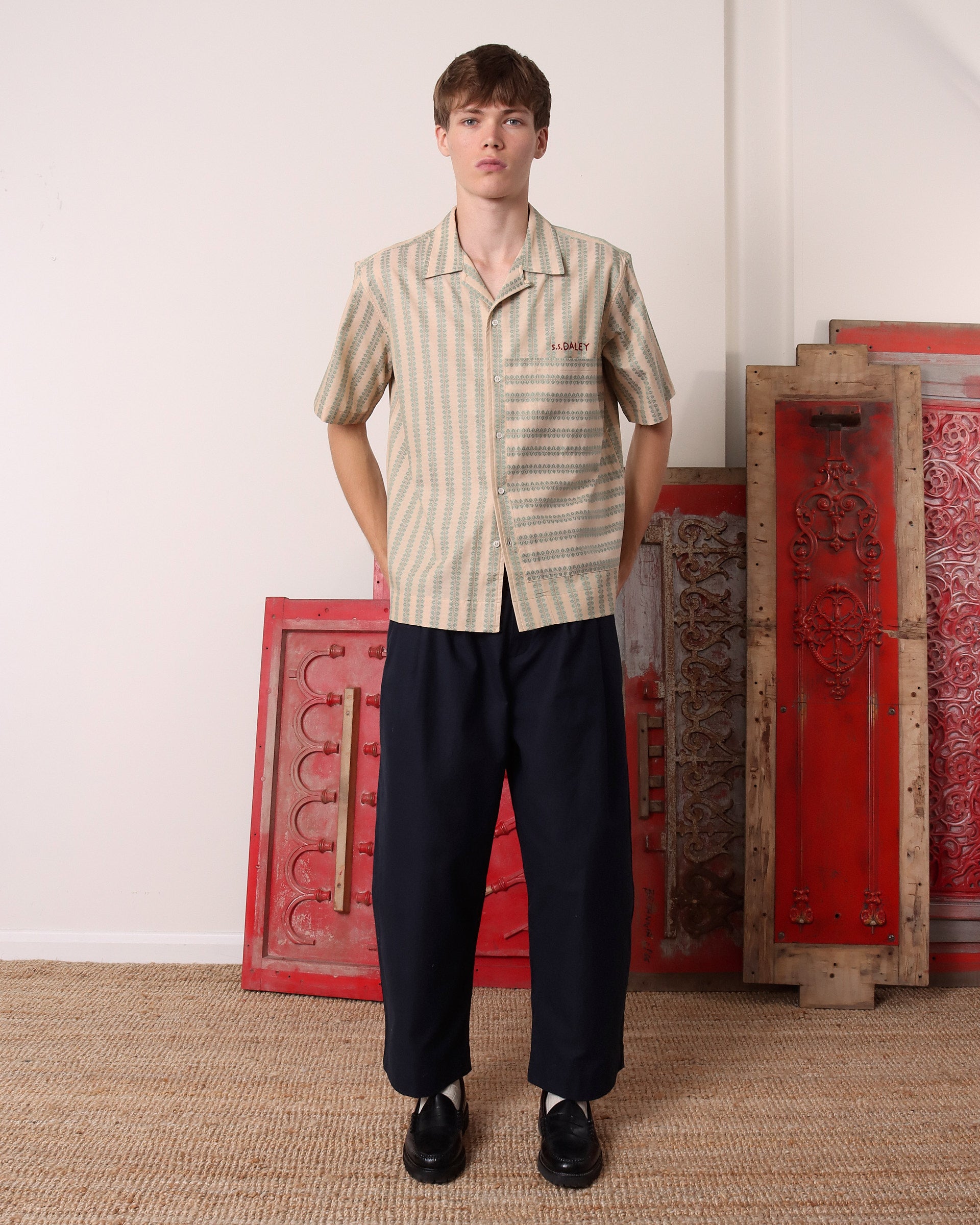 Arte' Jacquard Motif Shirt