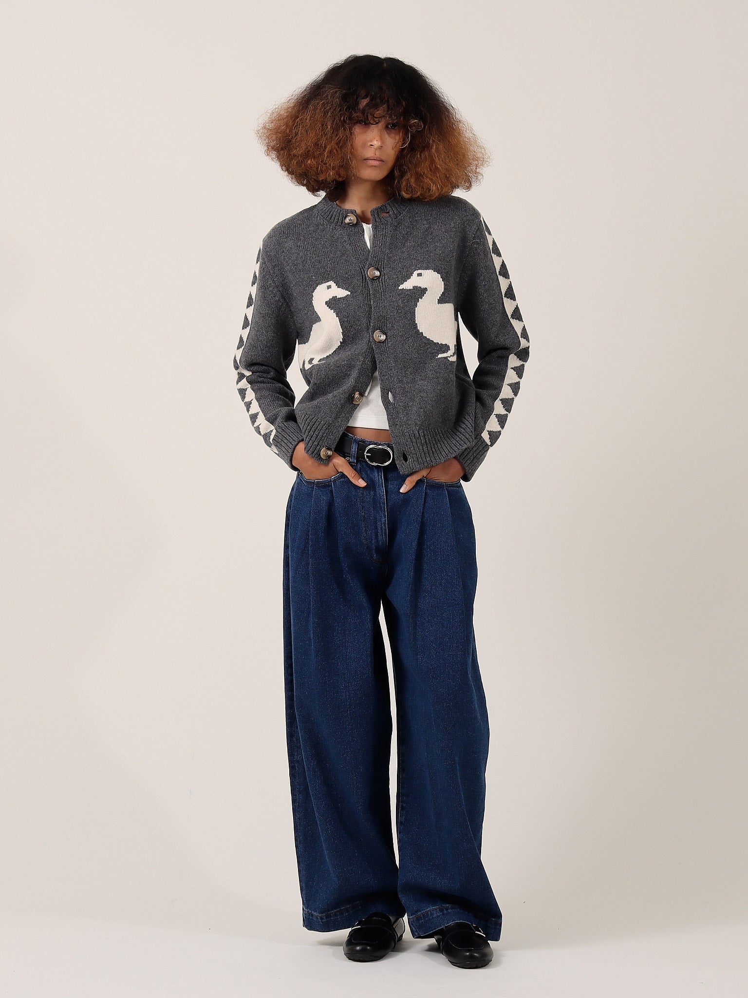 Jasper Duck Cardigan - Derby Grey