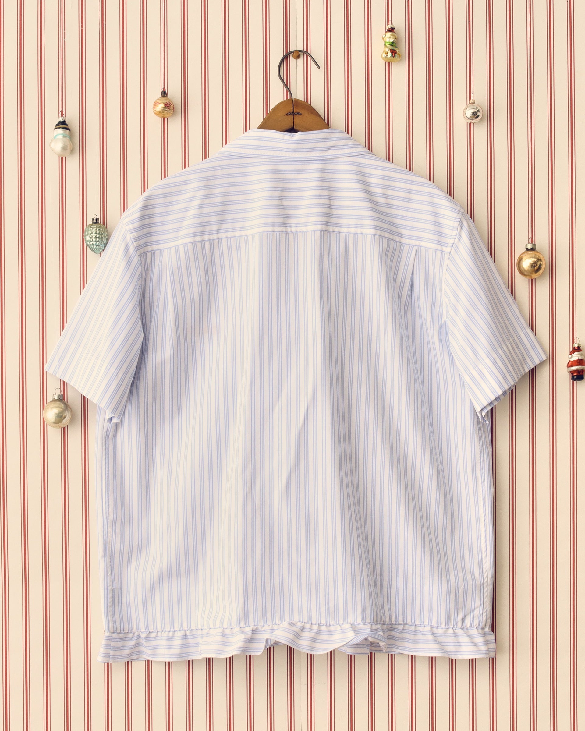 'Oxford' Pillowcase Shirt - Blue and White