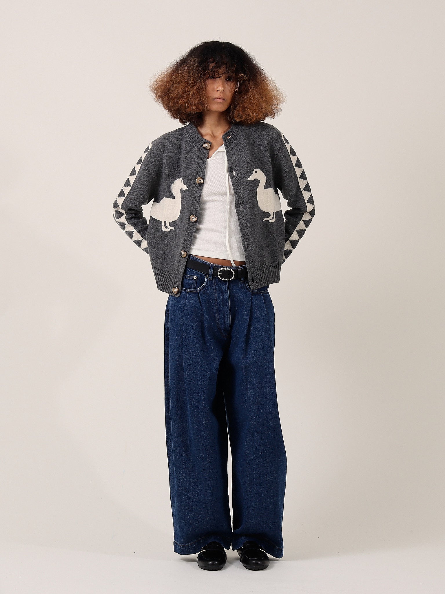 Jasper Duck Cardigan - Derby Grey