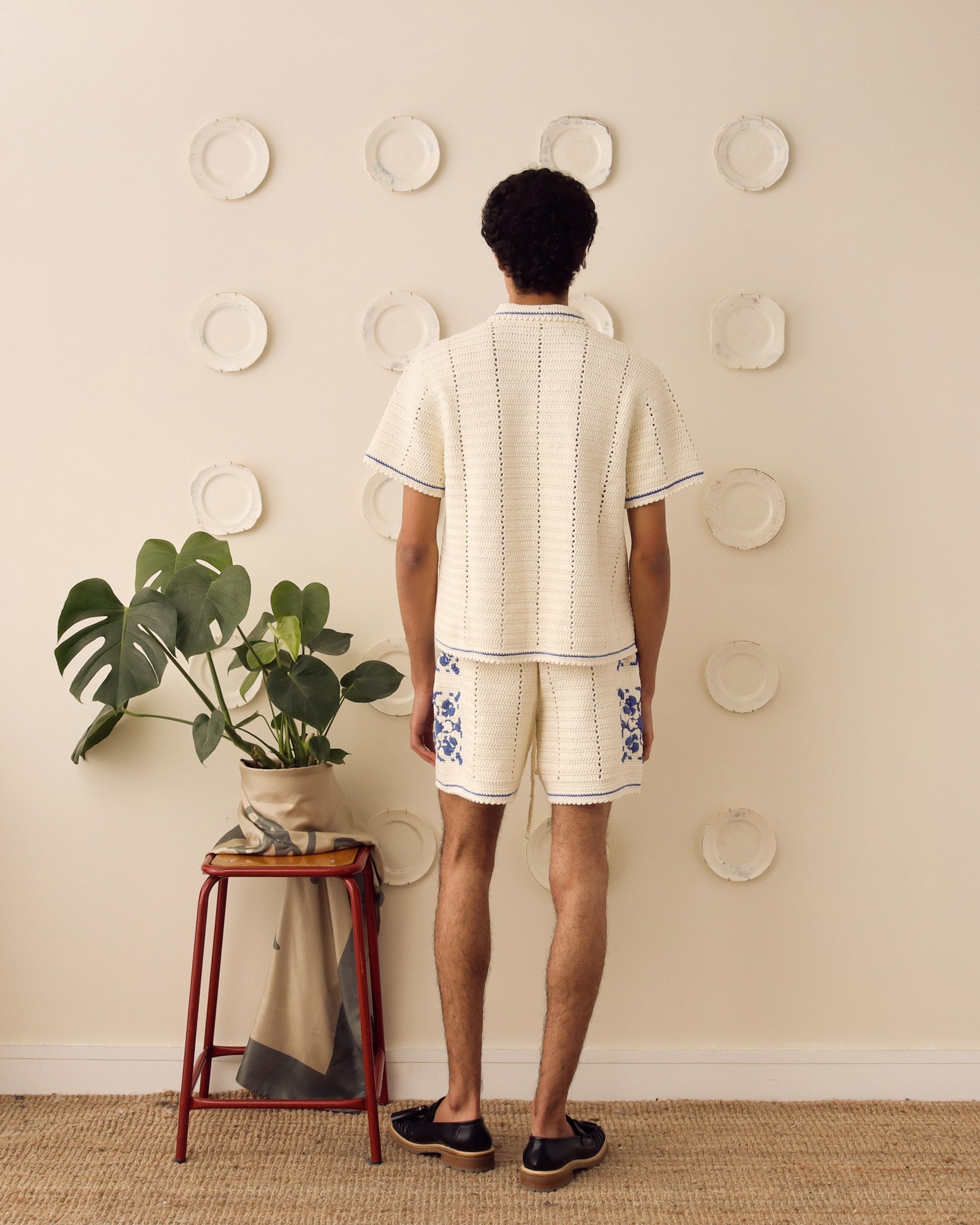 Abel Crochet Short - Blue