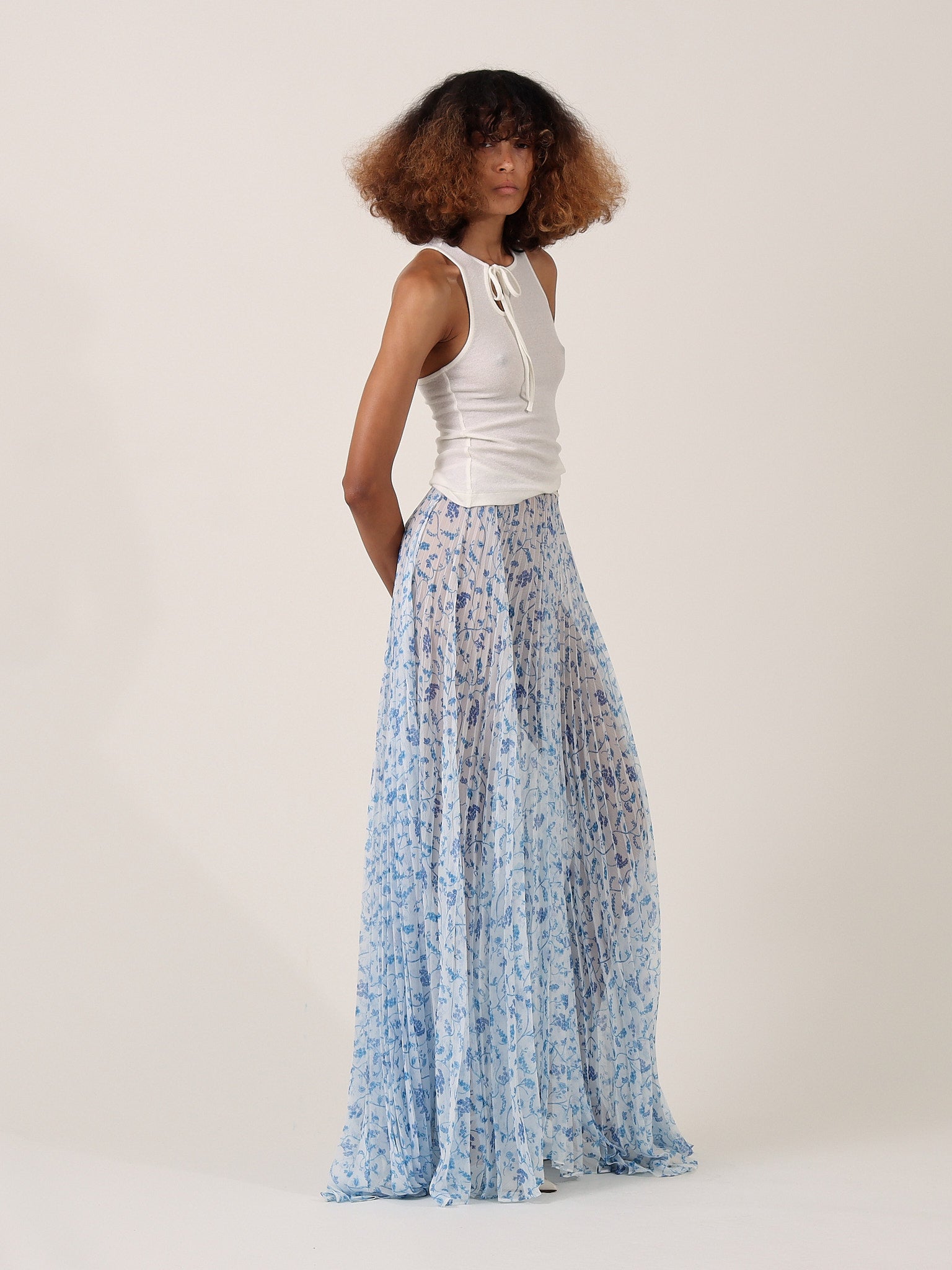 Olivia Pleated Skirt - Vines