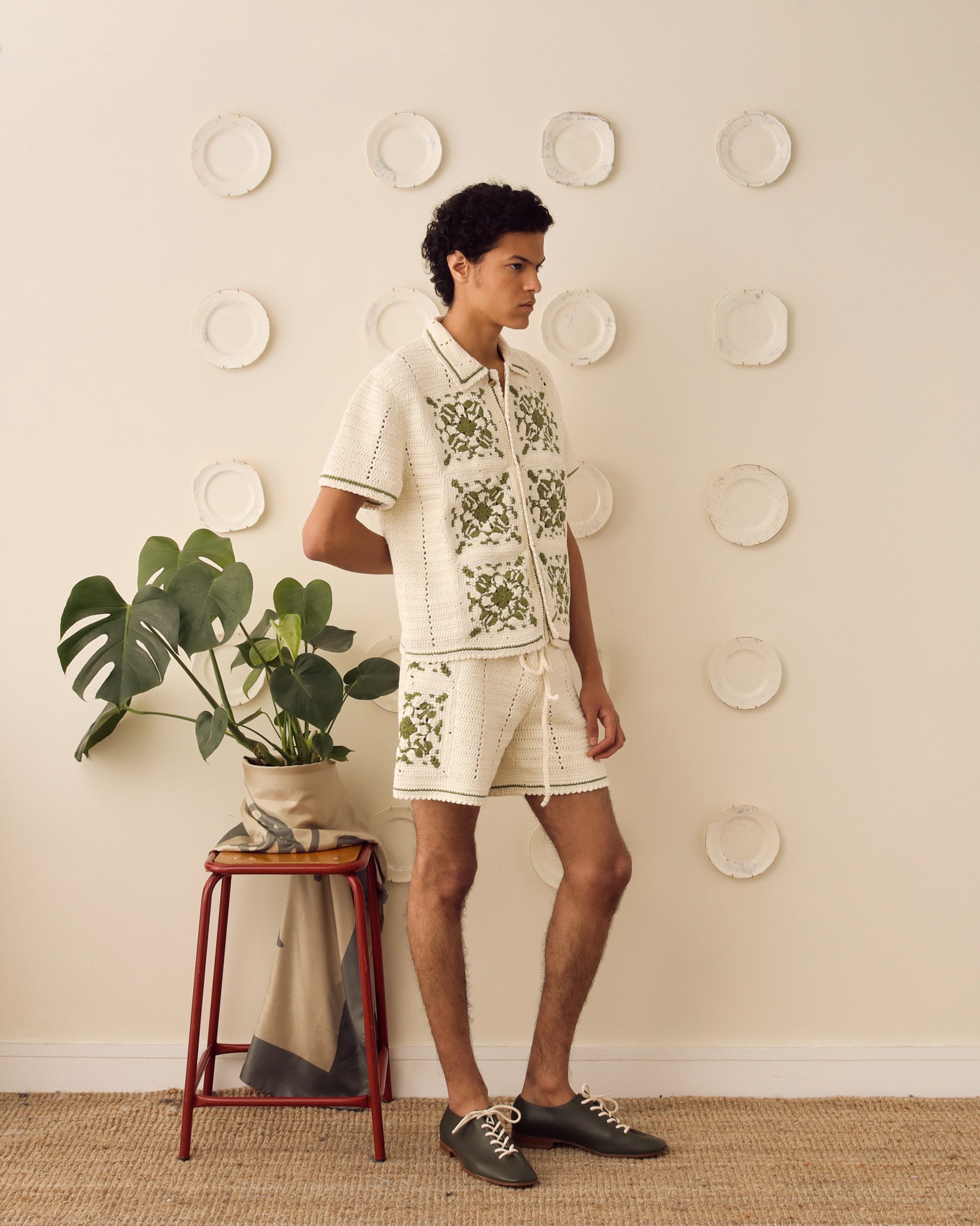 Abel Crochet Short - Green