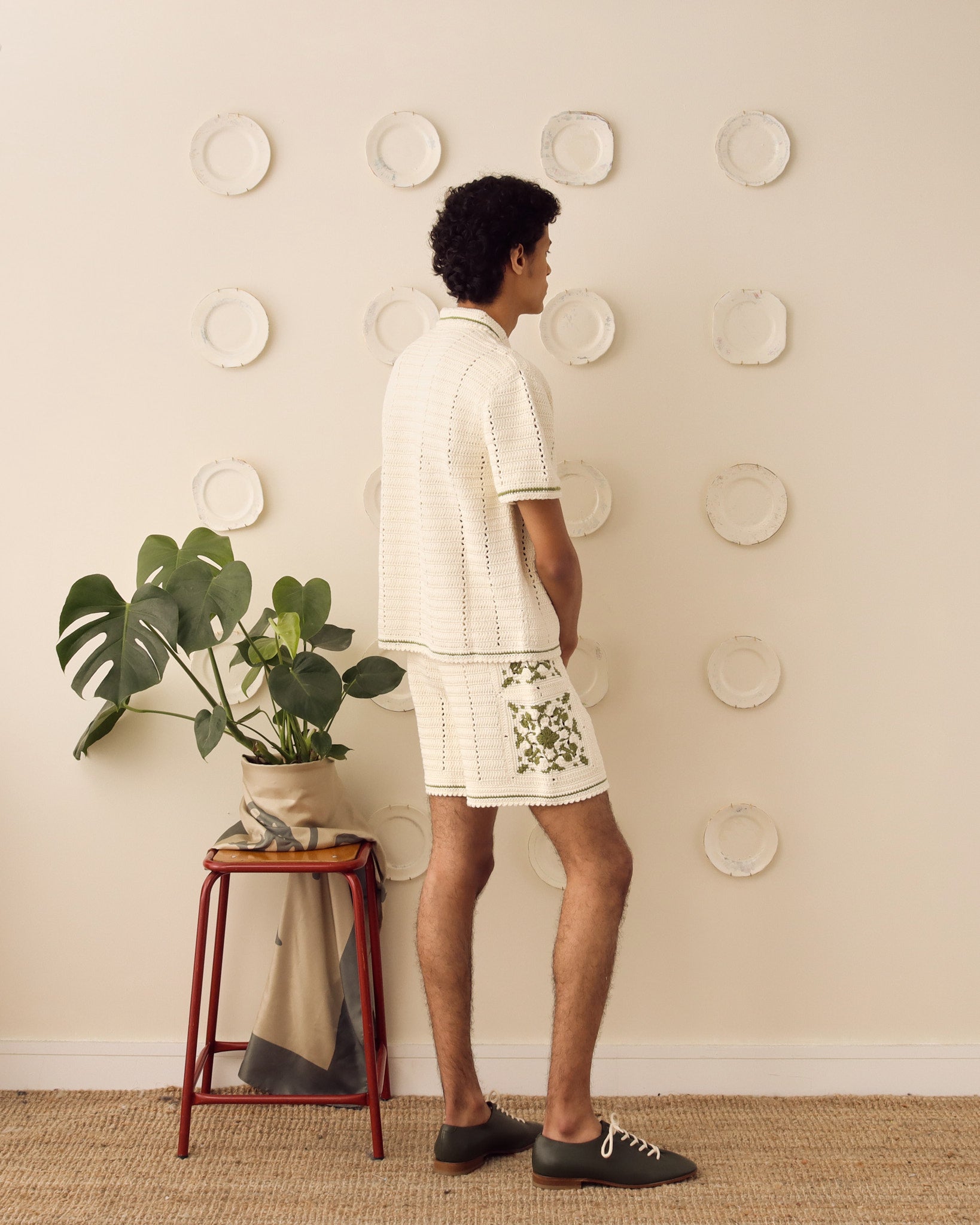 Abel Crochet Short - Green