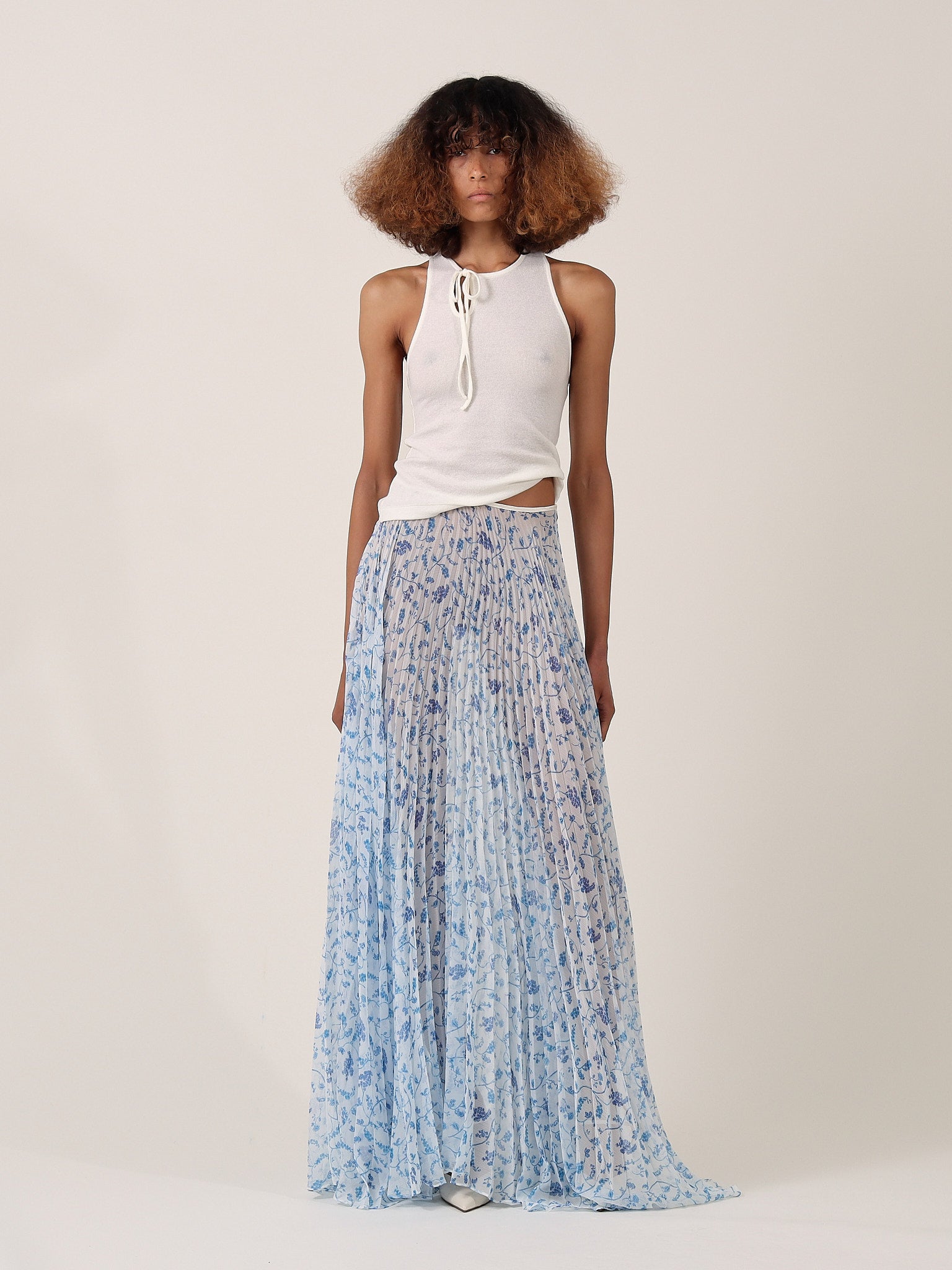 Olivia Pleated Skirt - Vines