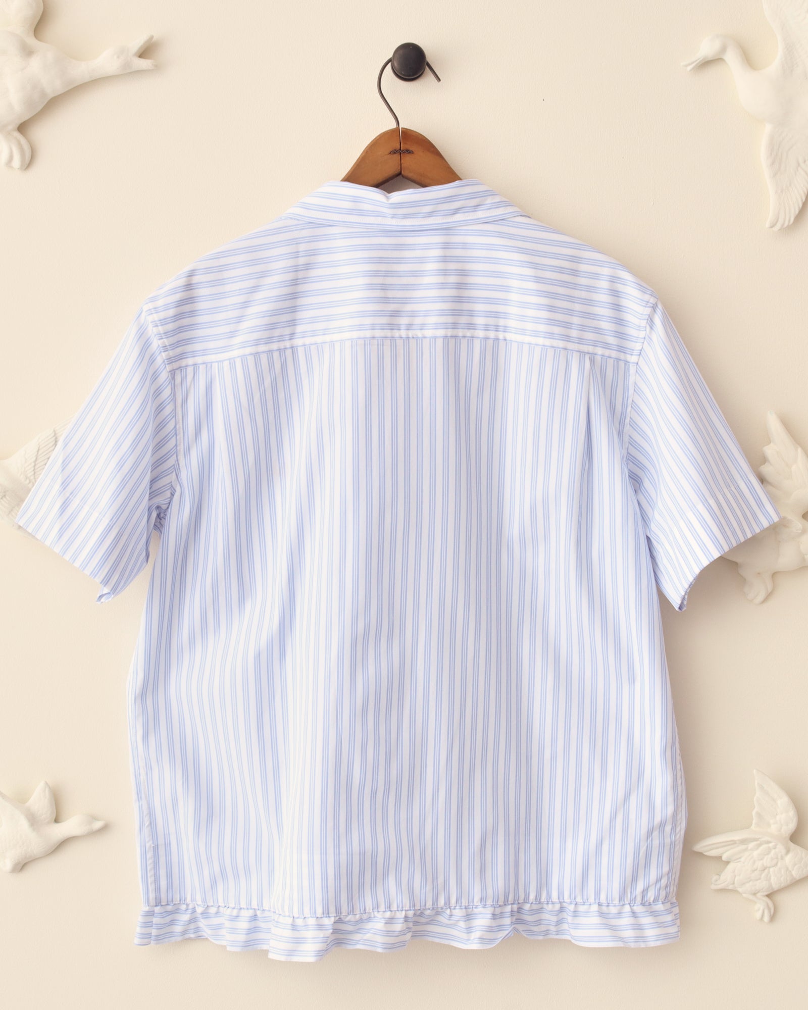 'Oxford' Pillowcase Shirt - Blue and White