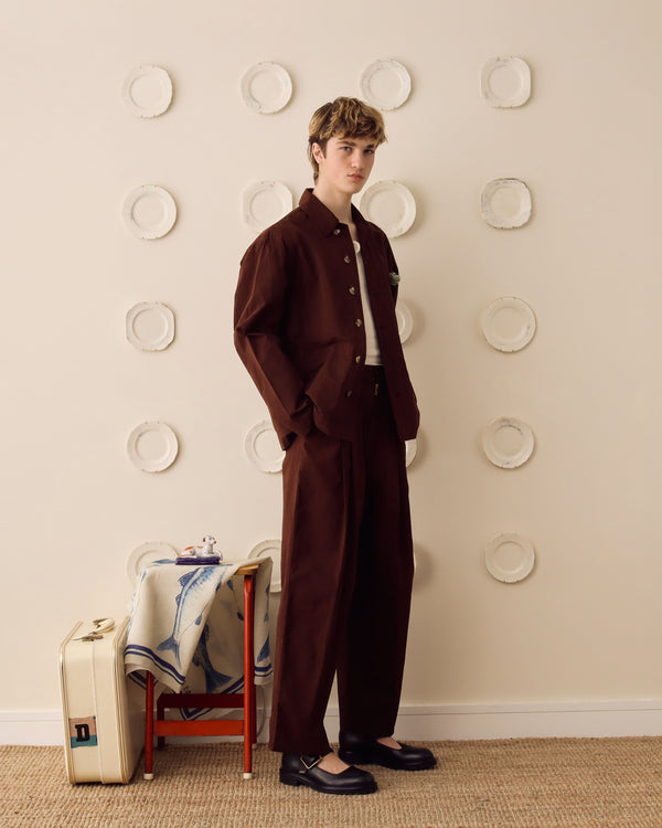 'Morris' Chore Jacket - Chestnut - Archival Sale alternate view