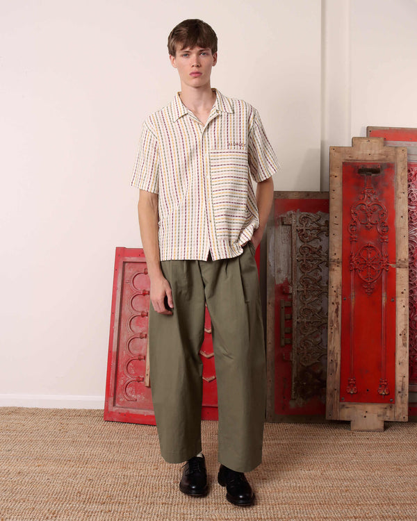 Almer' Woven Stripe Shirt