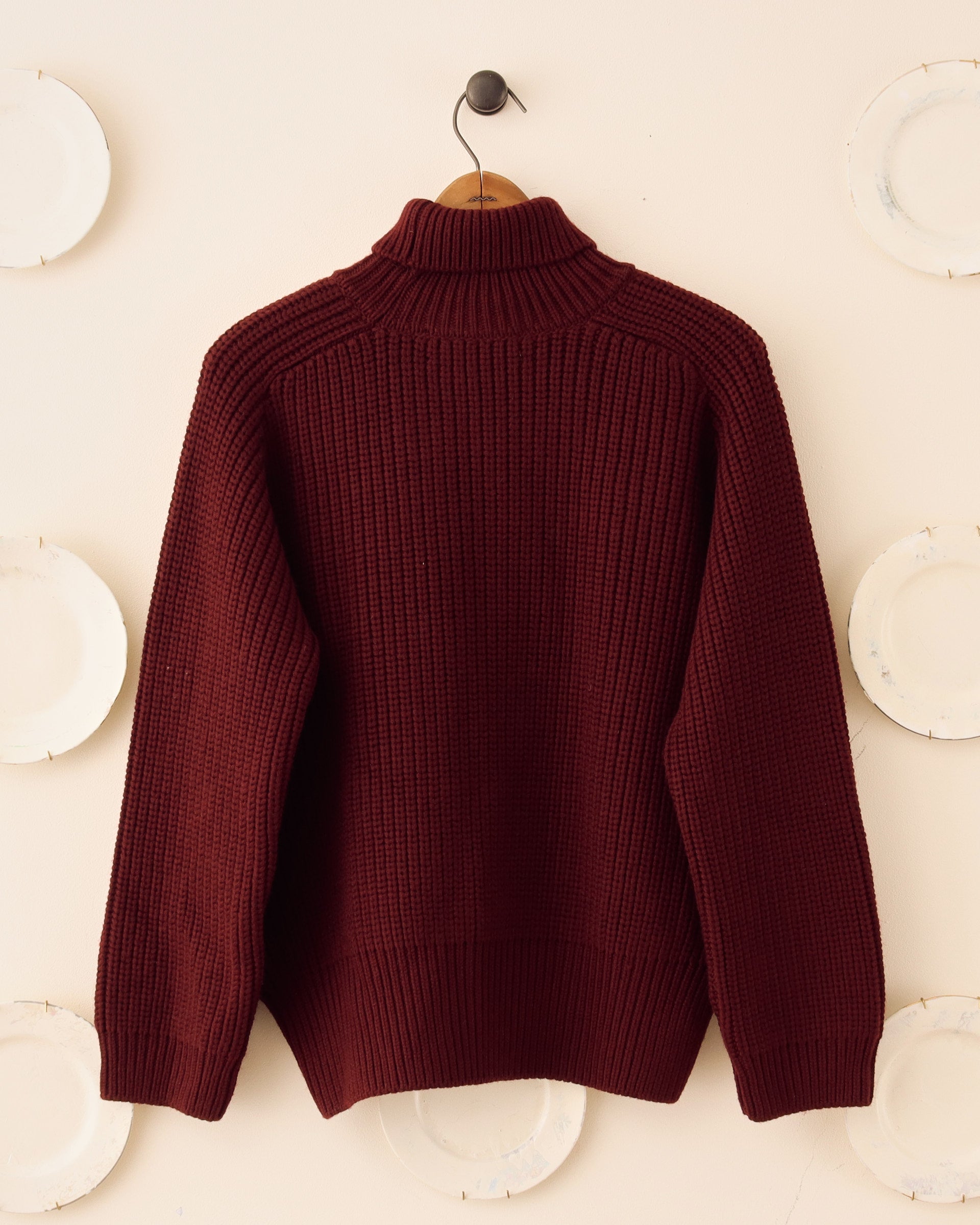 'Stay Faithfull to Marianne' Sweater- Burgundy