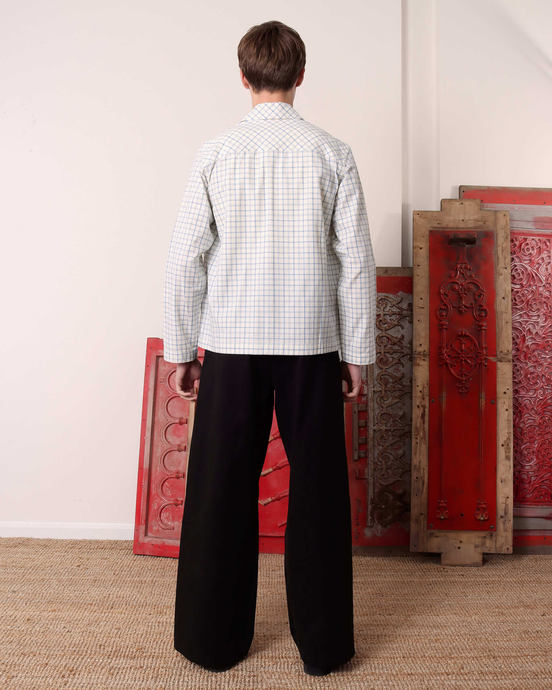 Clarence' Chore Jacket - Blue and White Check