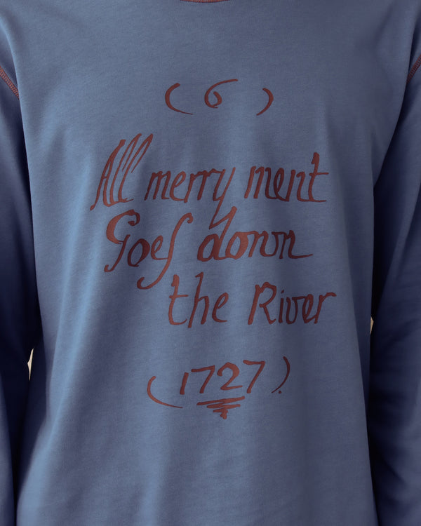 'Merry Ment' T-Shirt - Blue - Archival Sale alternate view