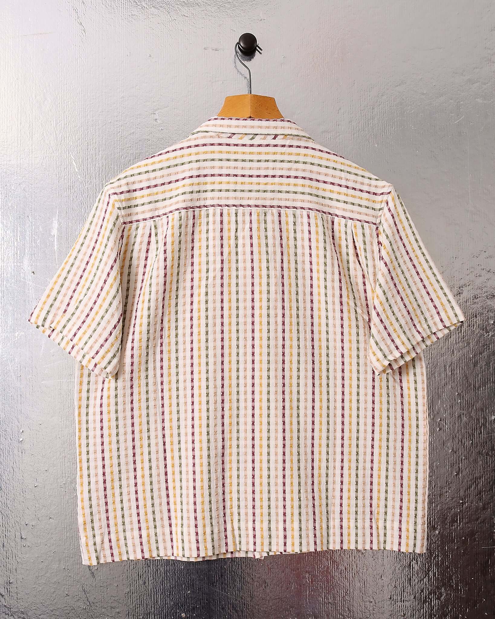 A flat shot of the 'Almer' Short Sleeve Shirt showing the back.