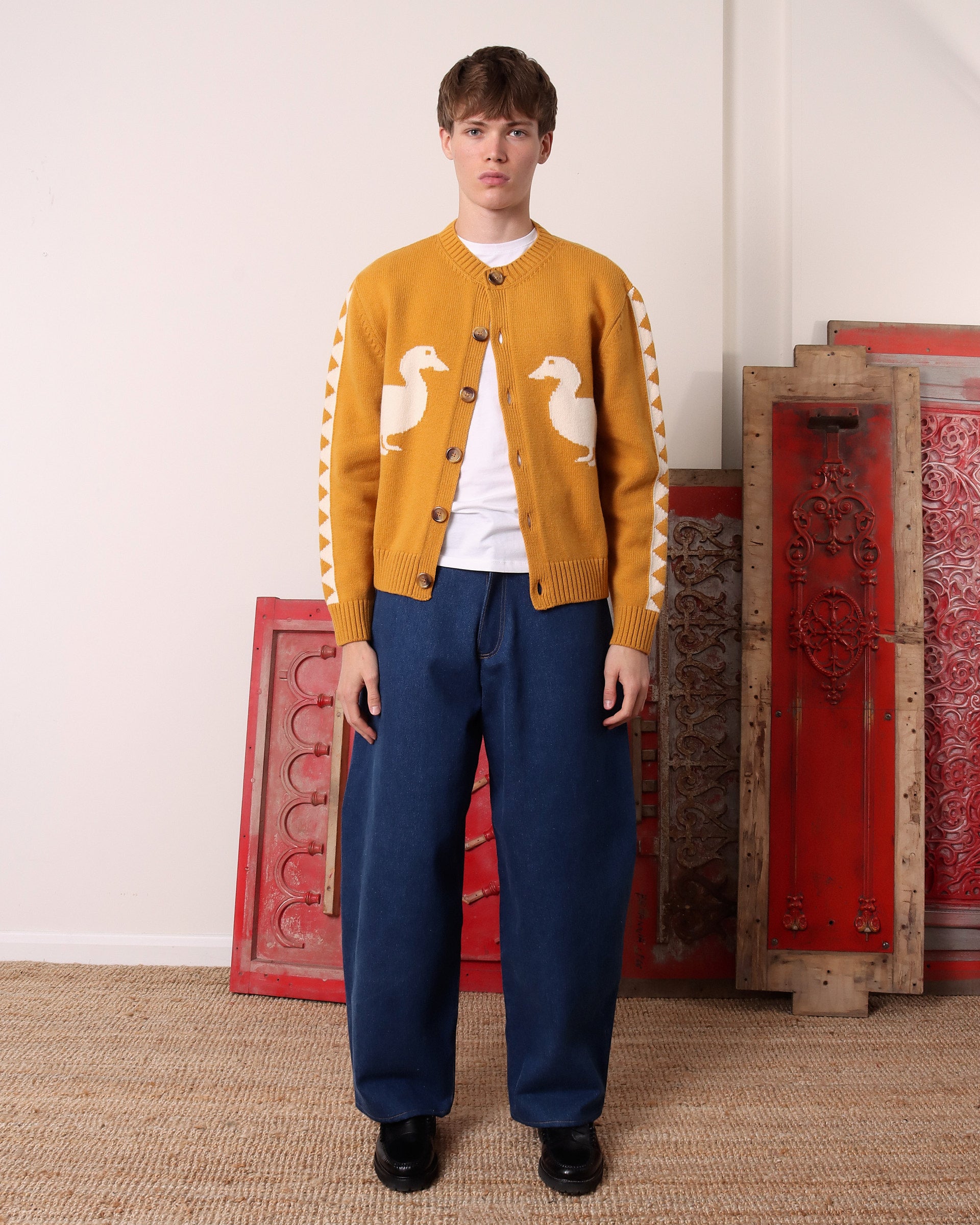 Jasper' Cardigan - Mustard