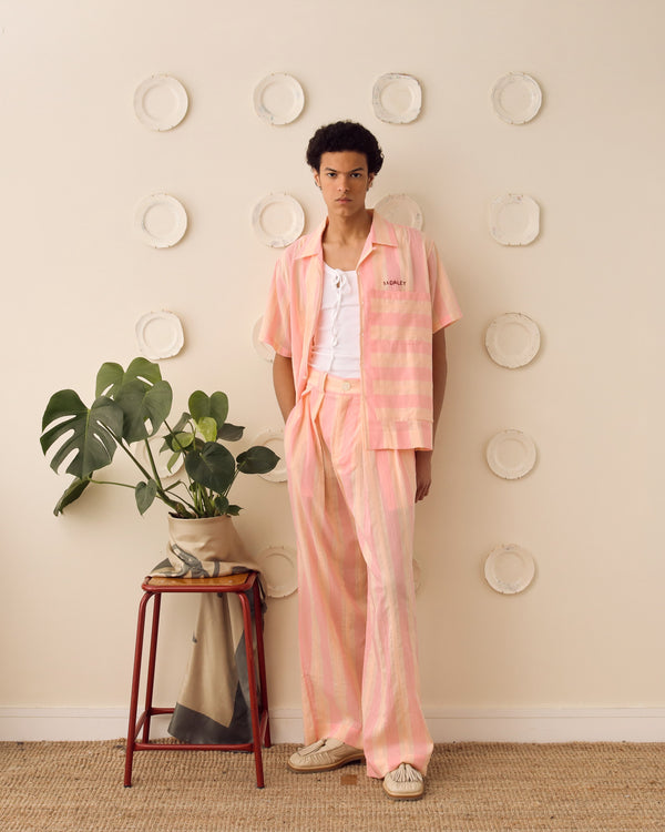 Turing Straight Leg Trouser - Pink/Orange alternate view