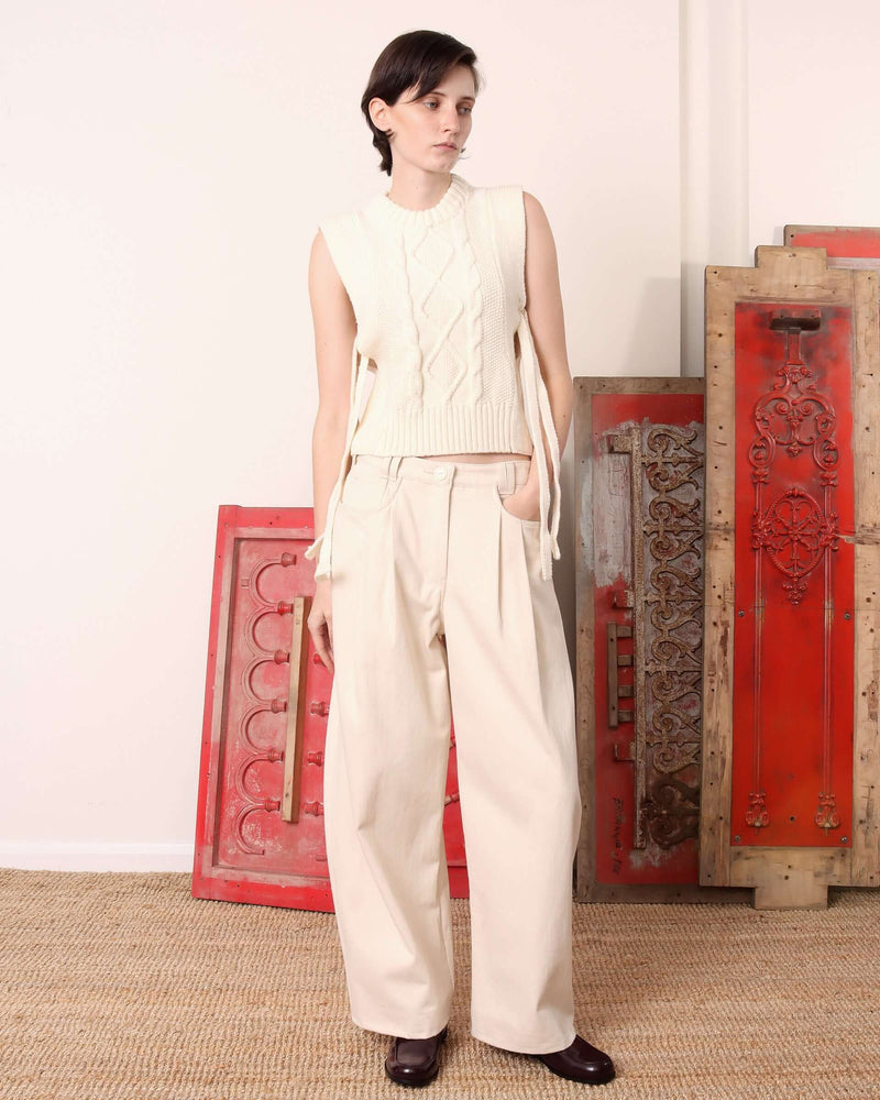 Blandine' Vest - Ecru