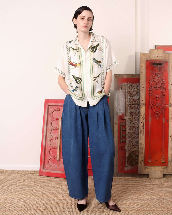 Birdwatcher' Short Sleeve Shirt- Womens