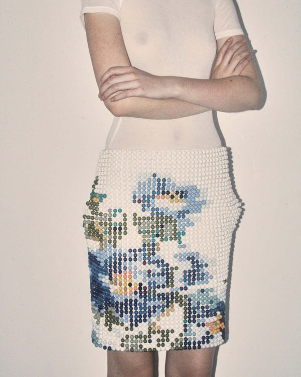 'Flora' Beaded Skirt alternate view