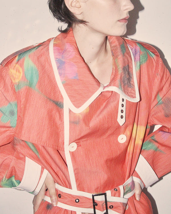 Sophia' Trench Coat - Floral alternate view