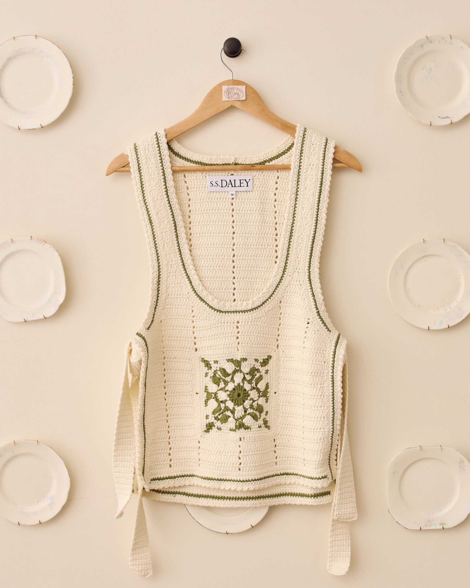 Abel Crochet Tabard Green