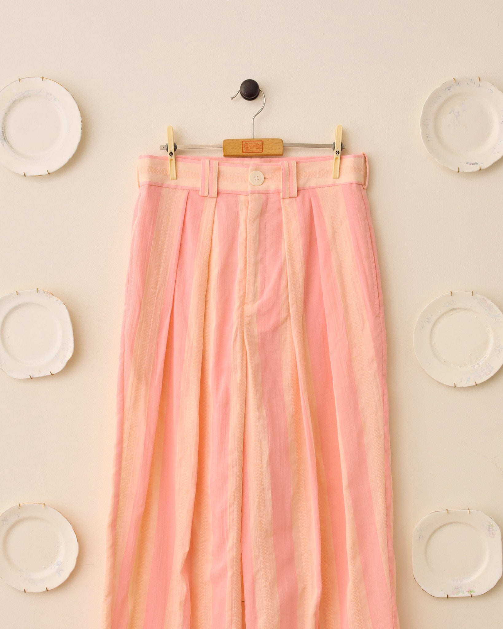 'Turing' Straight Leg Trouser - Pink/Orange