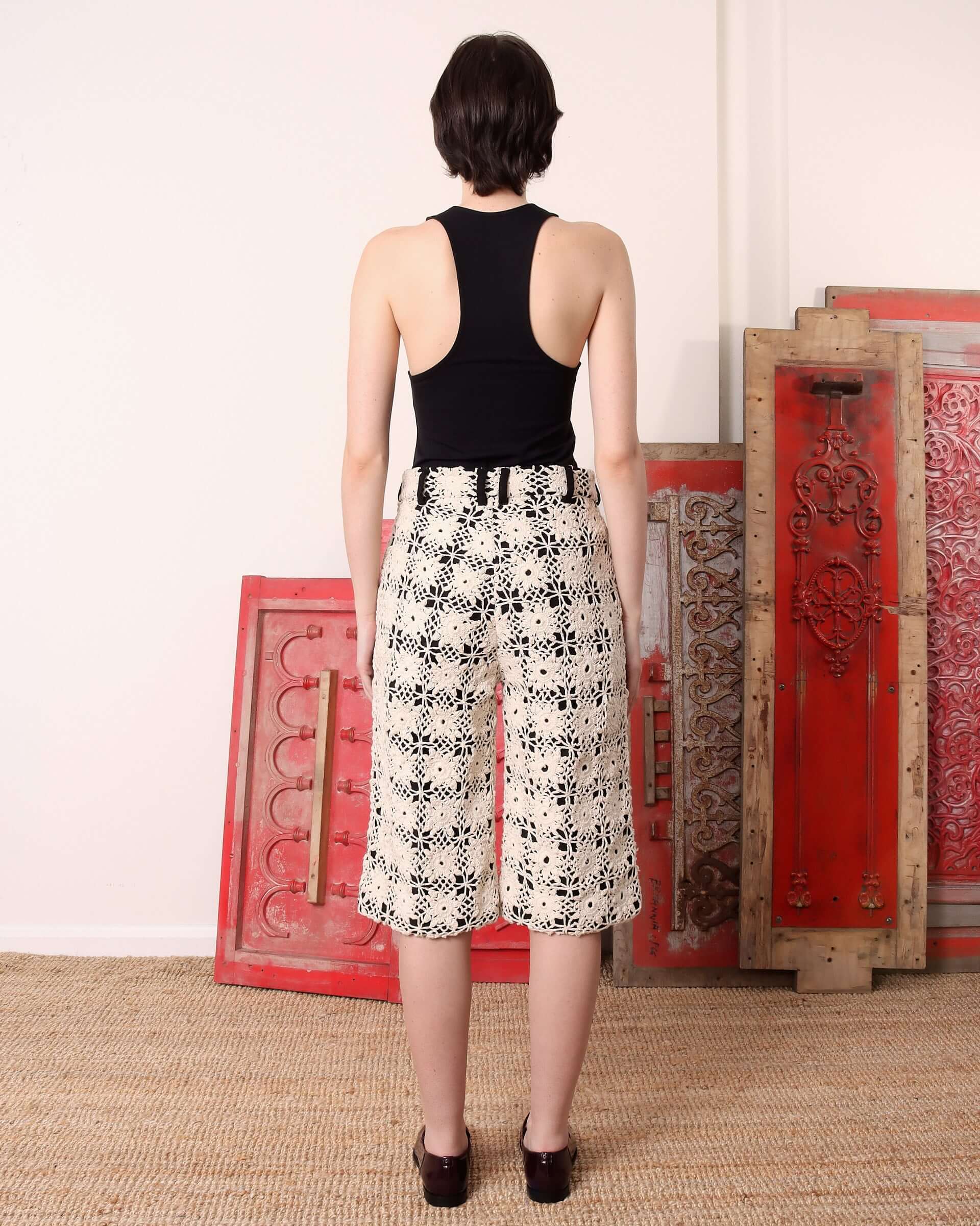 A model shows the back of the 'Ida' Shorts.
