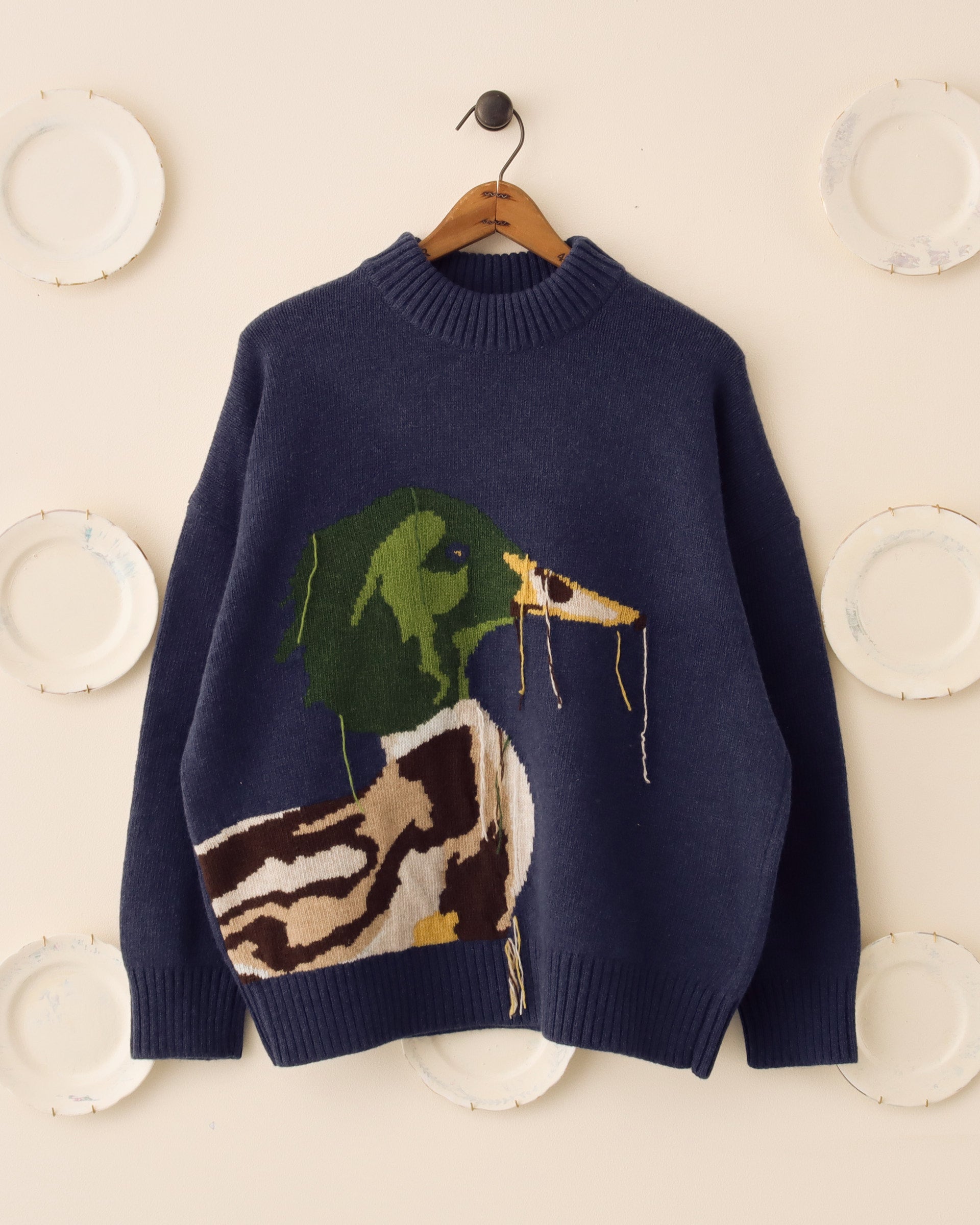 Mallard Crewneck Sweater - Navy