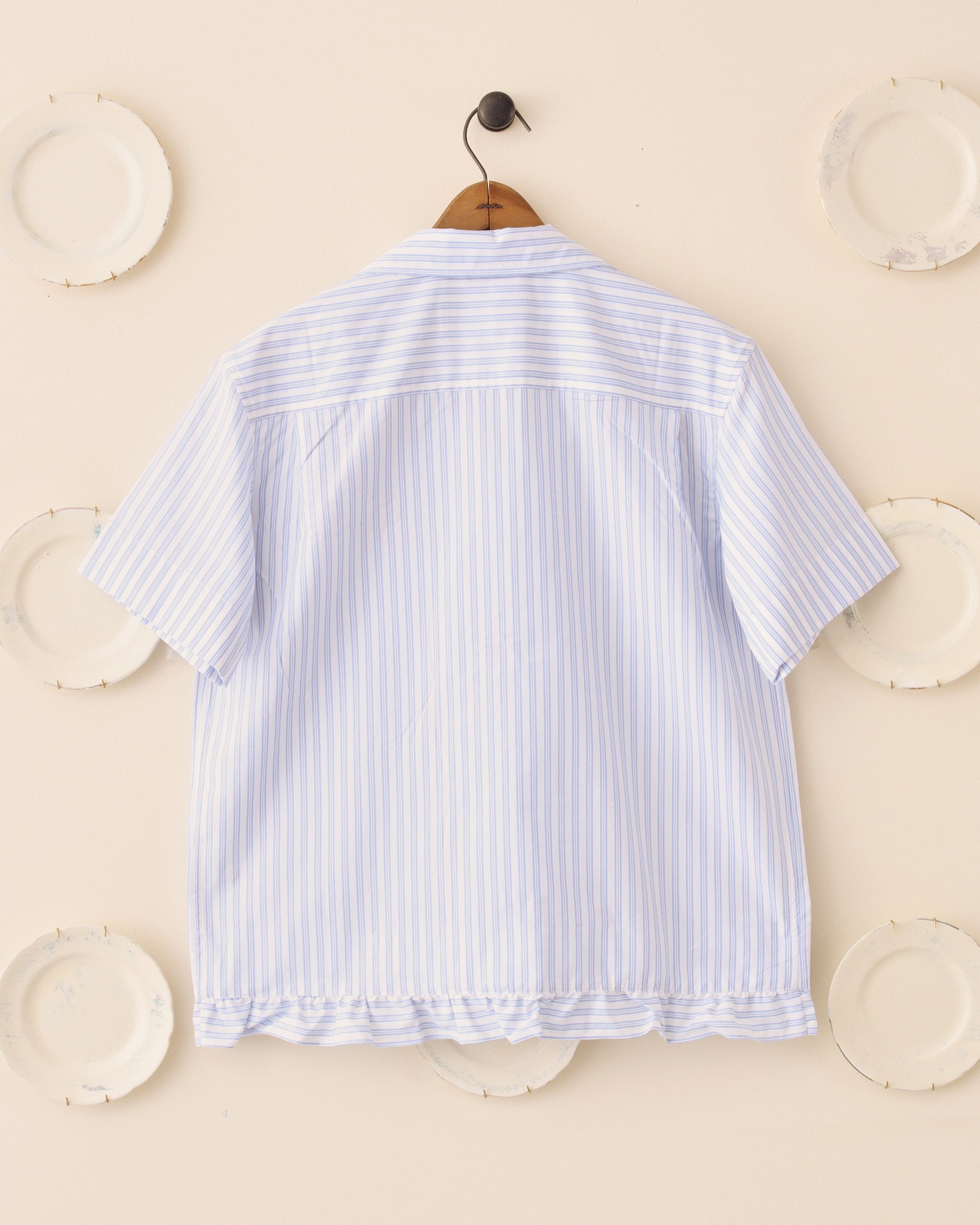 'Oxford' Pillowcase Shirt - Blue and White