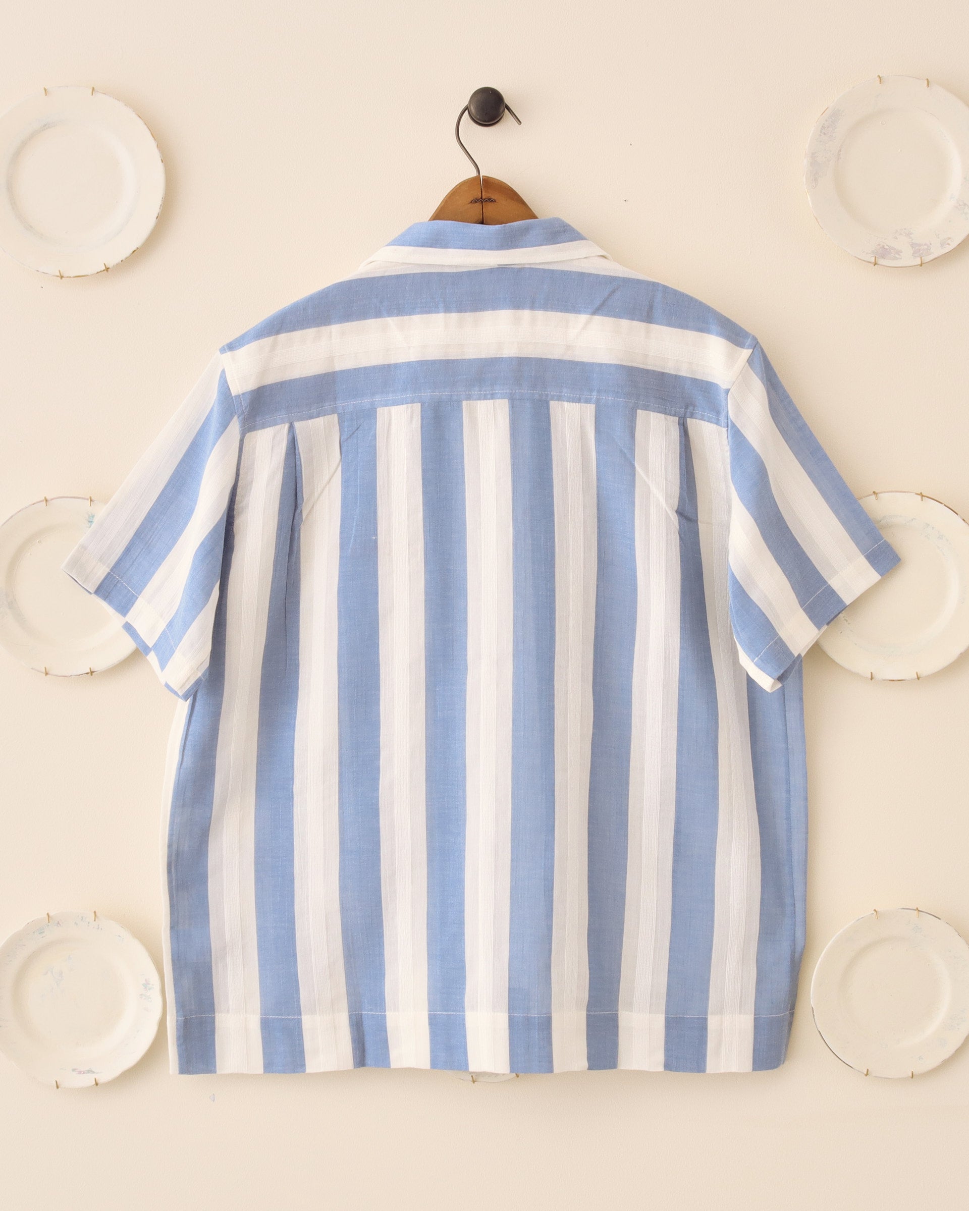 'Turing' Short Sleeve Shirt - Blue/White