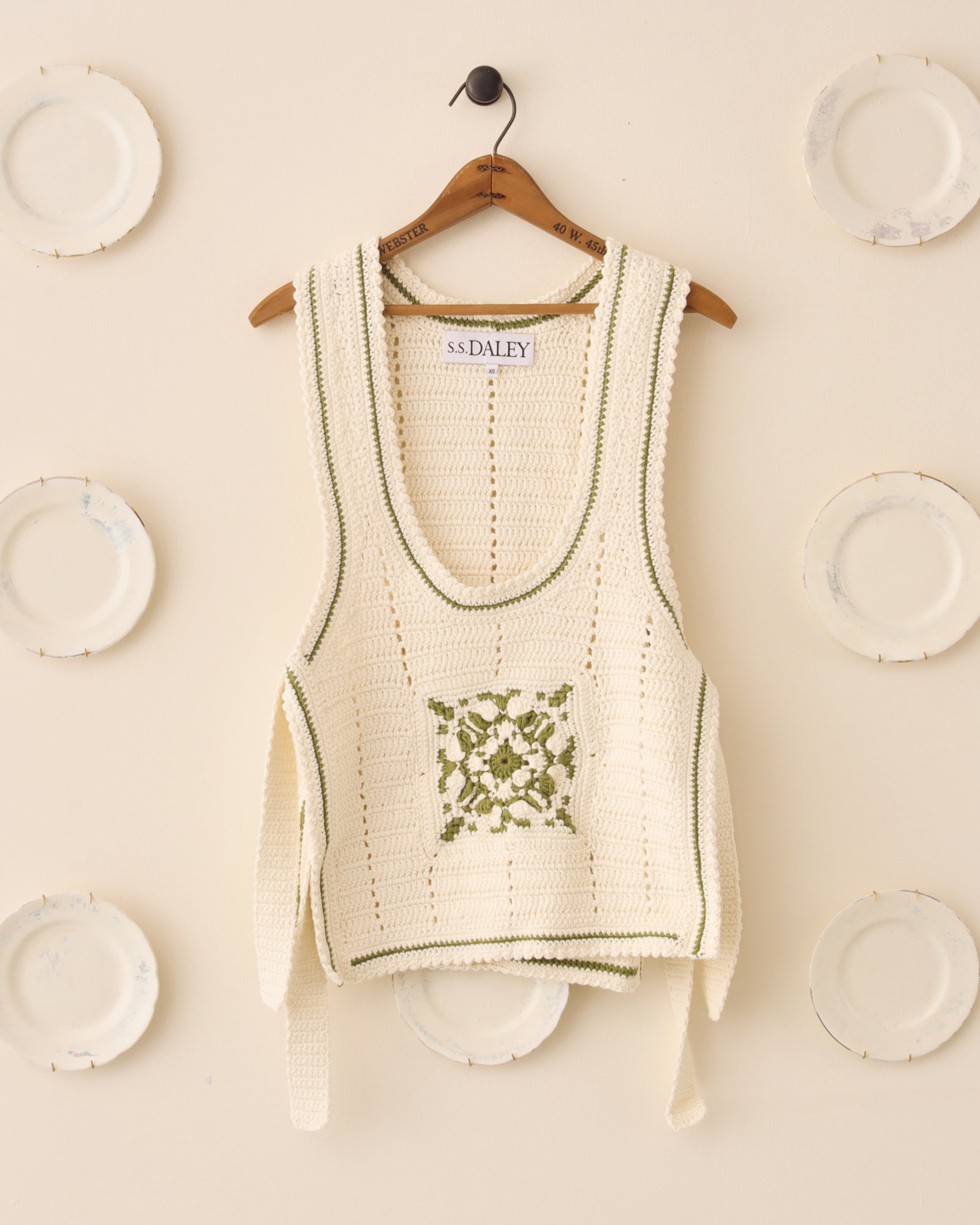 Abel Crochet Tabard Green