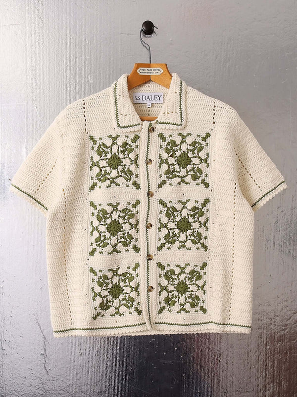 Abel' Crochet Shirt - Green