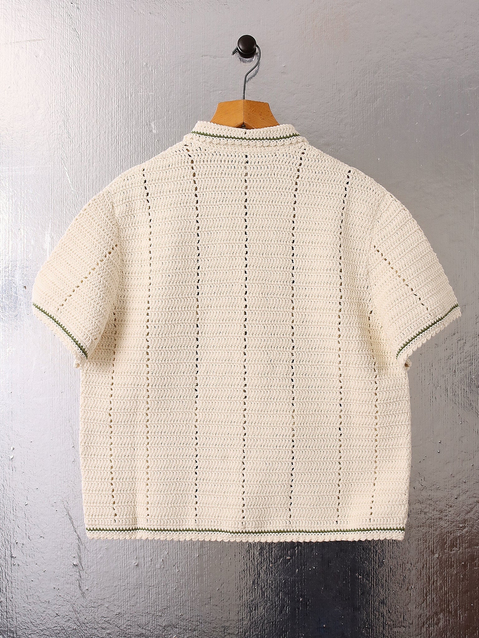 Abel' Crochet Shirt - Green