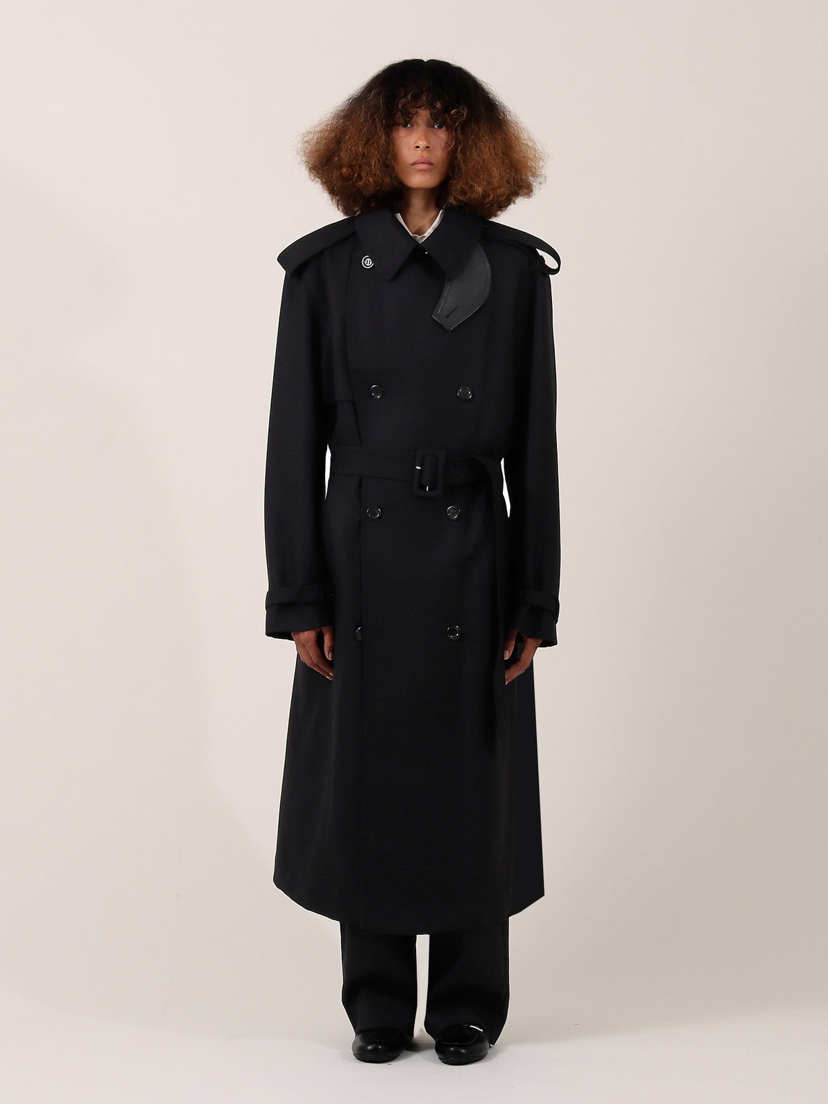 【美品】6 BIG TRENCH COAT シルク混 ビックシルエット ZOZOTOWN Check Big Silhouette Trench Coat