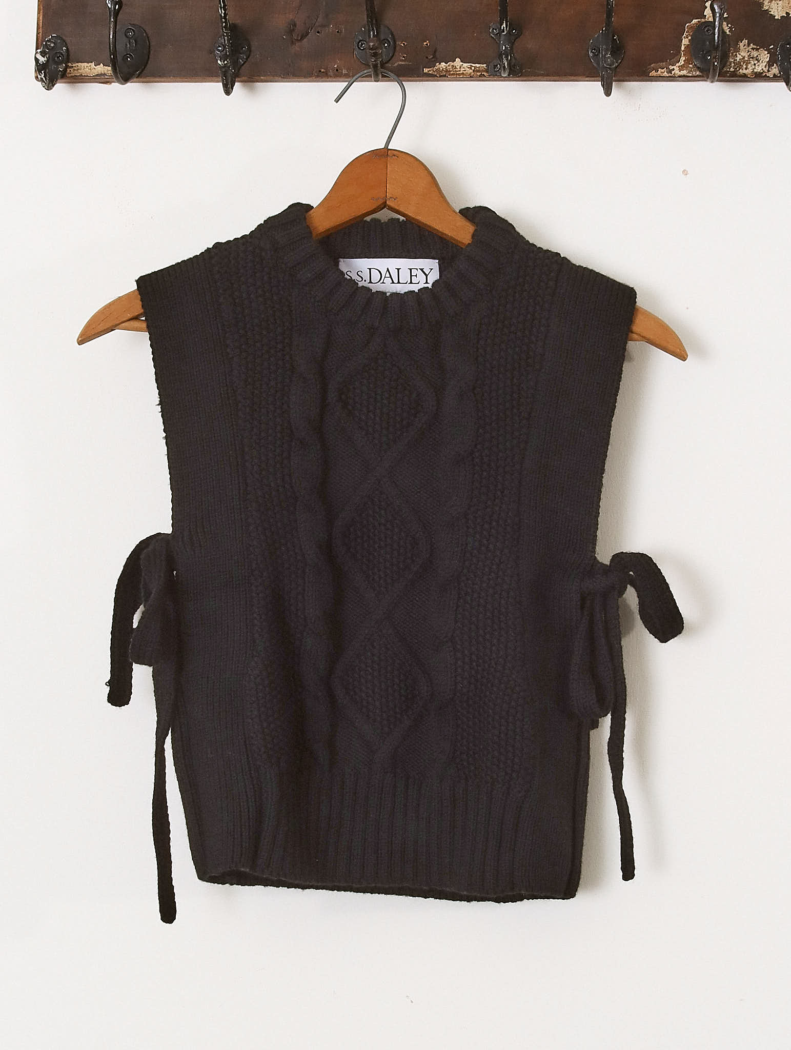 'Blandine' Vest - Black - Archival Sale