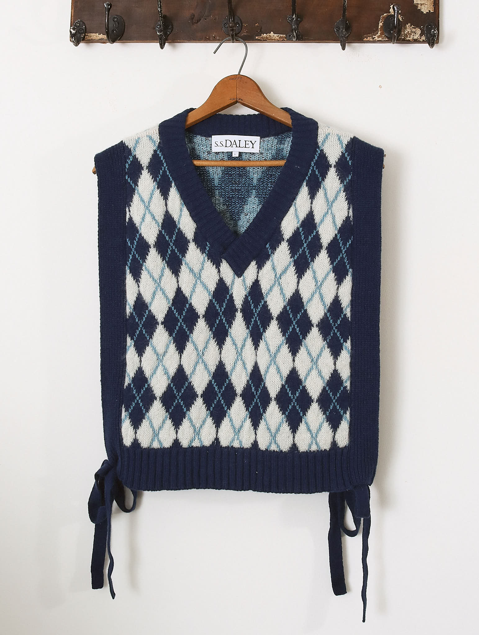 'Ferrar' Tabard Vest - Navy - Archival Sale