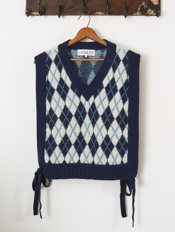 'Ferrar' Tabard Vest - Navy - Archival Sale