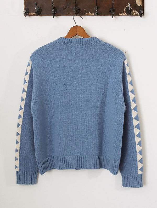 'Jasper' Duck Cardigan - Blue - Archival Sale alternate view