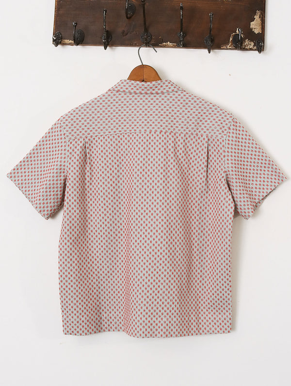 Turing' Blue and Coral Checked Print Shirt- Archival Sale alternate view